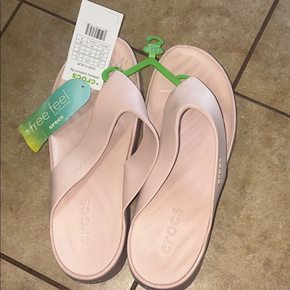 Crocs Women’s LiteRide Pink Slip-On Sandals